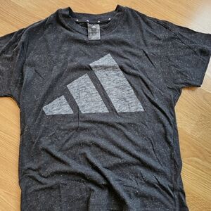 Adidas Black Heather Logo Tee